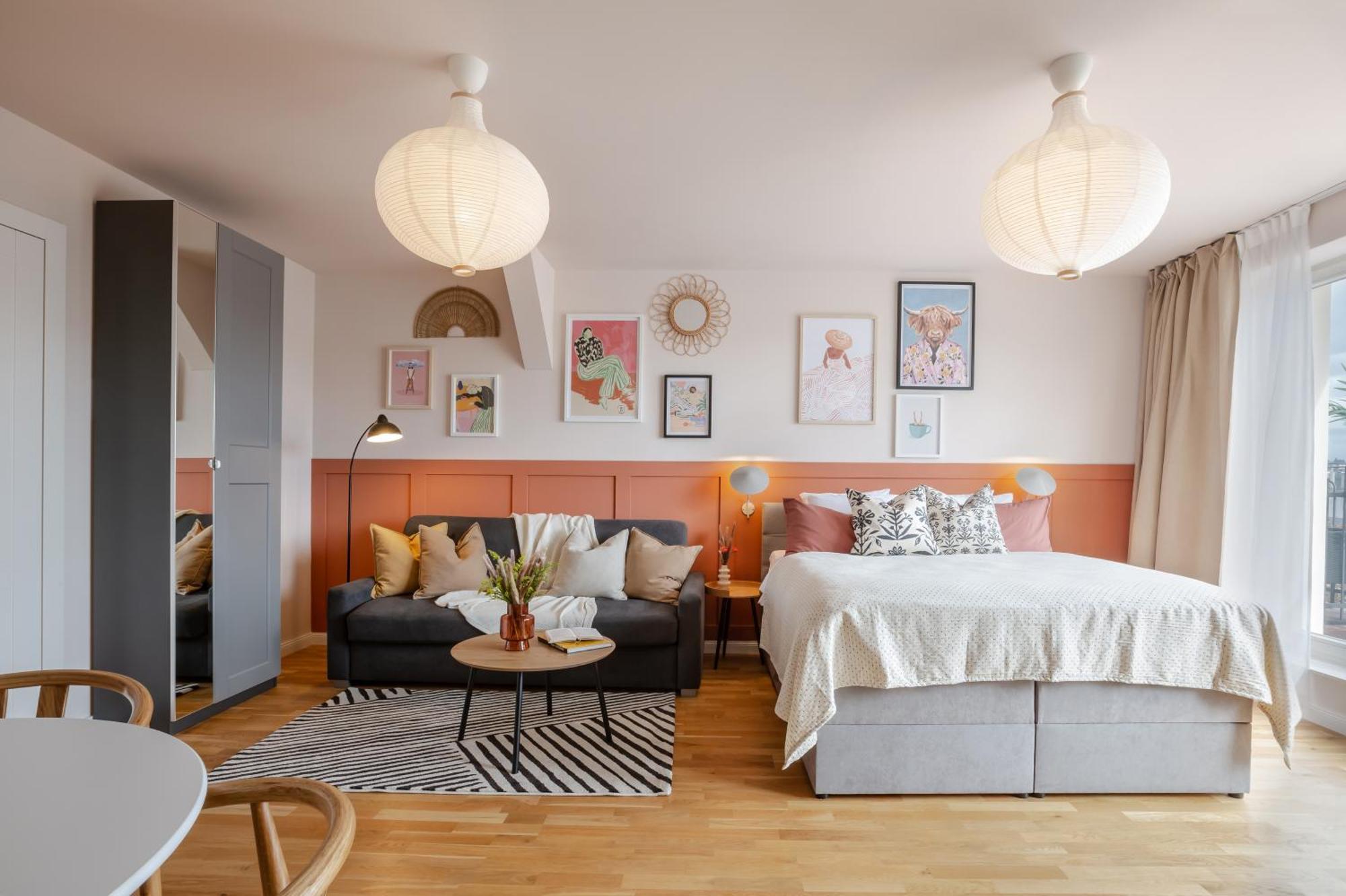 Turnkey I Letna Park Apartments Prag Rum bild